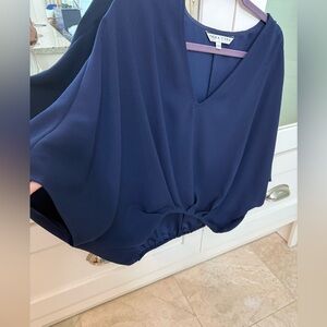 Trina Turk Navy Blue Blouse